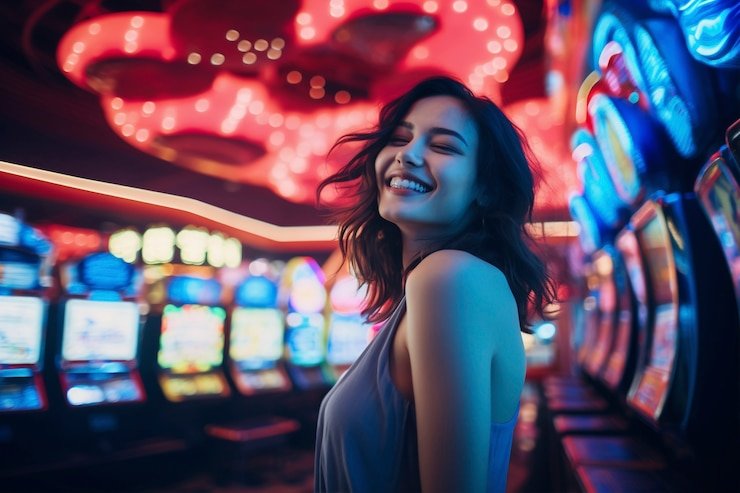 Pengguna membaca panduan Responsible Gaming di perangkat mobile